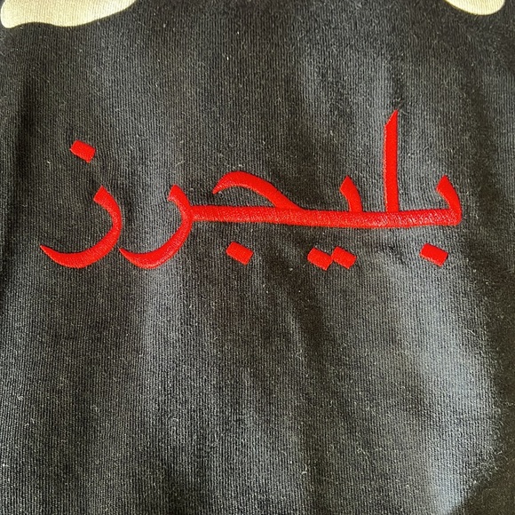 PLEASURES Listen Heavyweight Shirt Graphic Tee w/ Embroidery // Size XL // - Picture 5 of 5